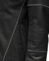 MINOAR - BIKER HORSE LEATHER JACKET, IN BLACK