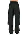MINOAR - DOUBLE LAYERS LOOSE CUT PANTS, IN BLACK