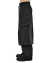 MINOAR - DOUBLE LAYERS LOOSE CUT PANTS, IN BLACK