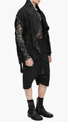 MINOAR - FIBER WEB BONDED LONG SLEEVE TOP, IN BLACK