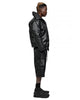 MINOAR - VEGAN LEATHER BOMBER, IN BLACK