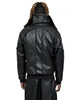 MINOAR - VEGAN LEATHER BOMBER, IN BLACK