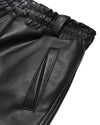 MINOAR - VEGAN LEATHER CURVE CARGO PANTS, IN BLACK
