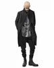 MINOAR - REVERSED HIGH NECK WOOL COAT, IN BLACK