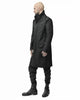 MINOAR - REVERSED HIGH NECK WOOL COAT, IN BLACK