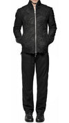 MINOAR - GRAND FIBER PATCH WOOL JACKET, IN BLACK