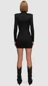 PRITCH LONDON - BEADED MINI DRESS, IN BLACK