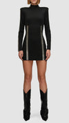 PRITCH LONDON - BEADED MINI DRESS, IN BLACK