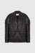PRITCH LONDON - PIERCED RAVEN LEATHER BLAZER, IN BLACK