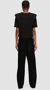 PRITCH LONDON - SUEDE LEATHER TROUSERS, IN BLACK