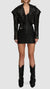 PRITCH LONDON - SHARP SHOULDER BIKER LEATHER JACKET, IN BLACK