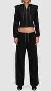 PRITCH LONDON - ZIPIT TRACK PANTS, IN BLACK