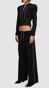 PRITCH LONDON - ZIPIT TRACK PANTS, IN BLACK