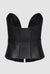 PRITCH - BIA LEATHER CORSET, IN BLACK