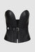 PRITCH - BIA LEATHER CORSET, IN BLACK