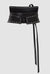 PRITCH - CORSET LEATHER BELT WITH STUDS, IN BLACK