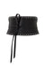 PRITCH - CORSET LEATHER BELT WITH STUDS, IN BLACK