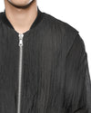 MINOAR - PARALLAX LOOSE BOMBER JACKET, IN BLACK