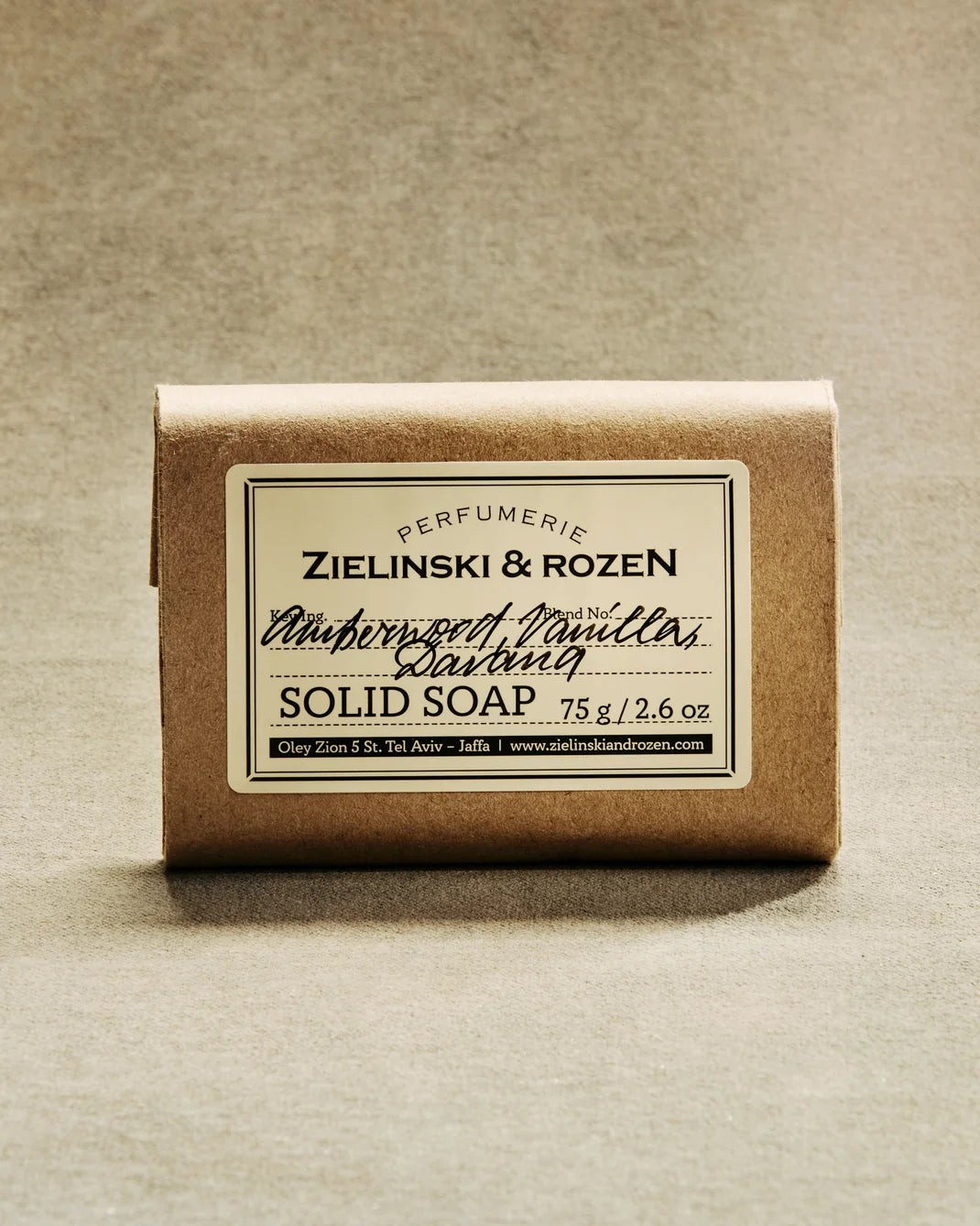 ZIELINSKI & ROZEN - SAVON SOLIDE 75 GR - AMBERWOOD, VANILLA, DAVANA