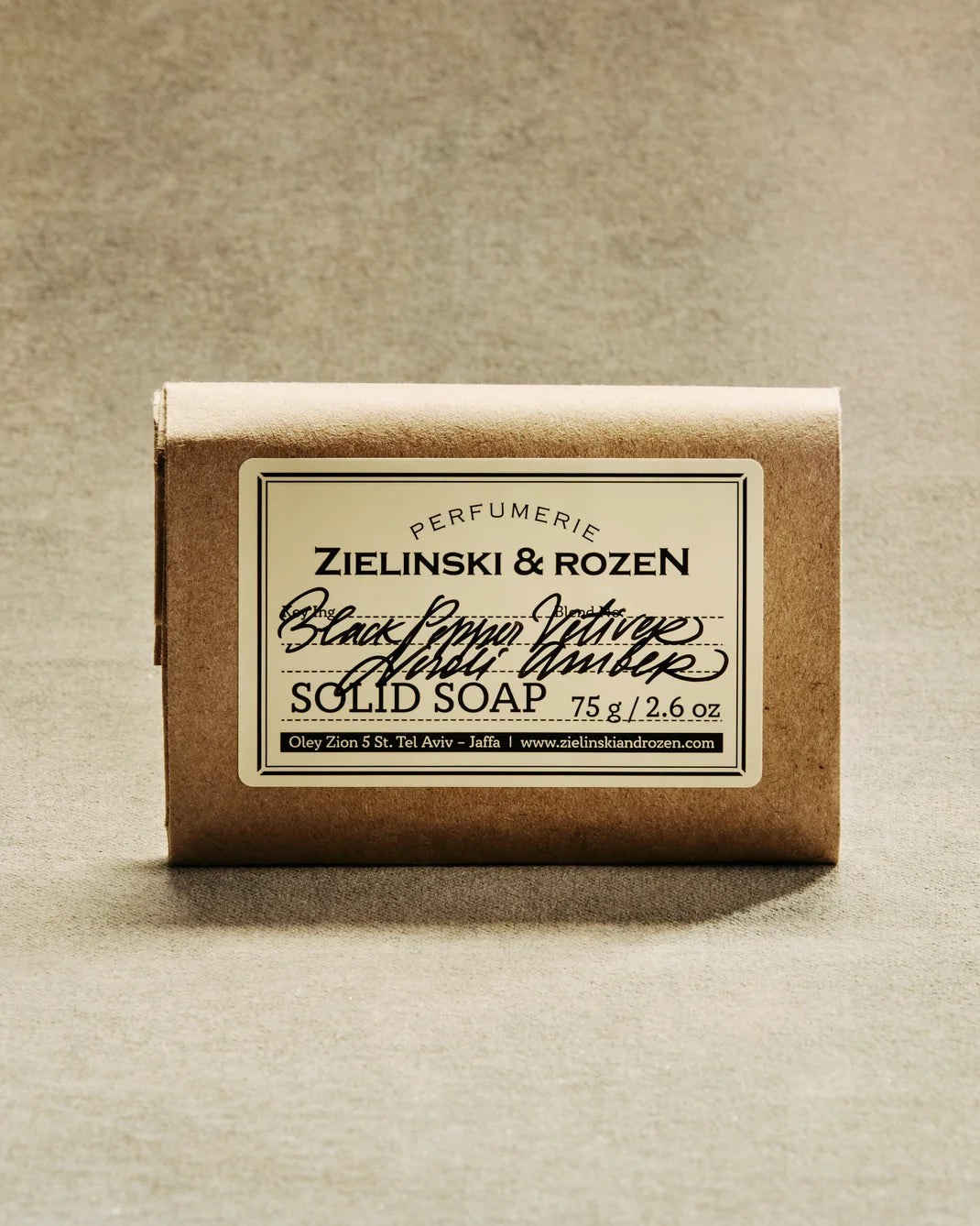 ZIELINSKI & ROZEN - SAVON SOLIDE 75 GR - BLACK PEPPER, VETIVER, NEROLI, AMBER
