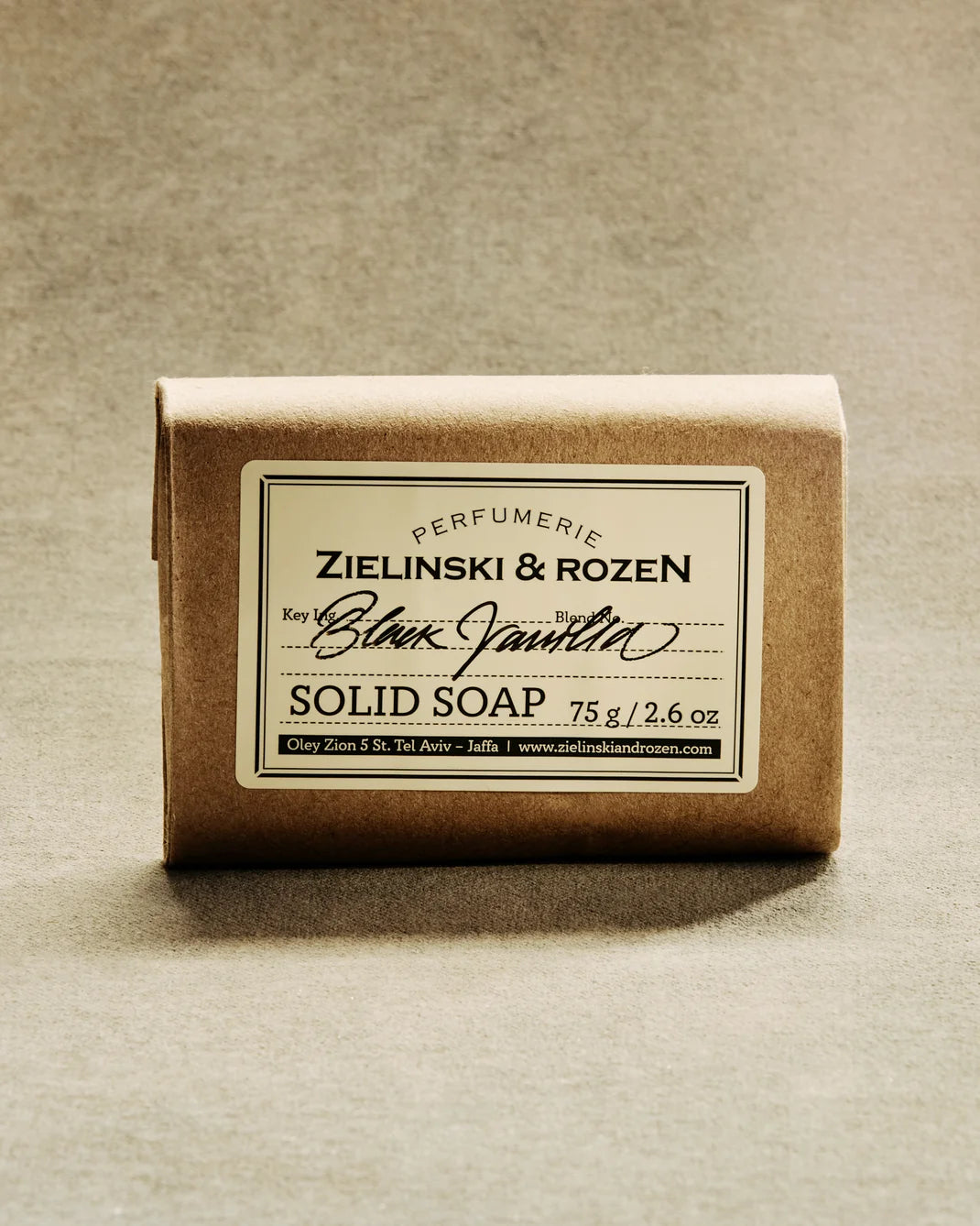 ZIELINSKI & ROZEN - SAVON SOLIDE 75 GR - BLACK VANILLA