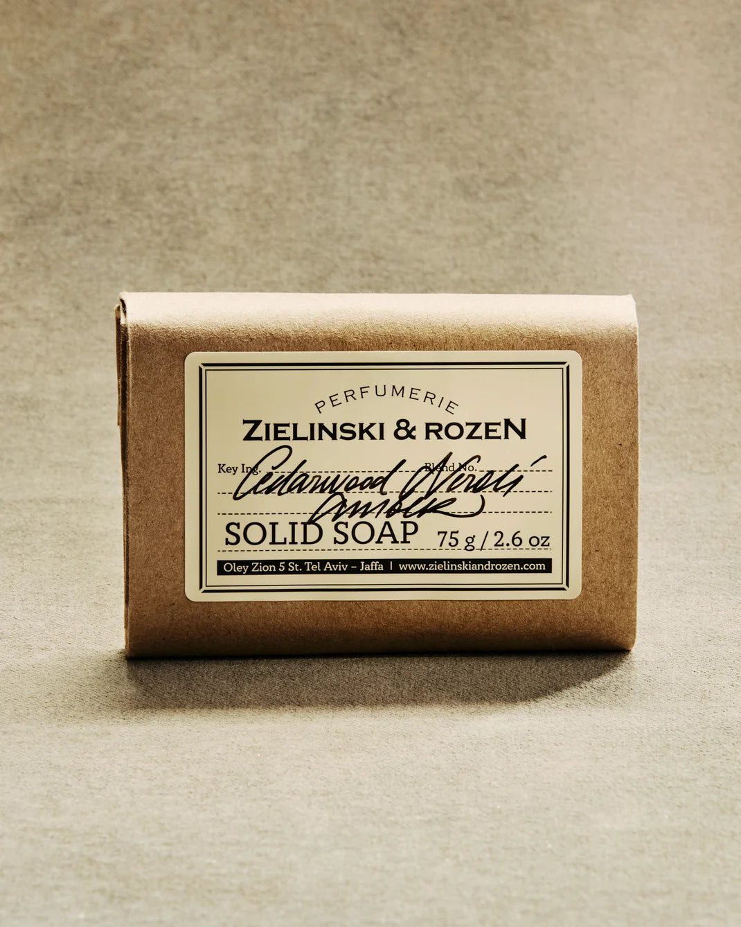 ZIELINSKI & ROZEN - SAVON SOLIDE 75 GR - CEDARWOOD, NEROLI, AMBER