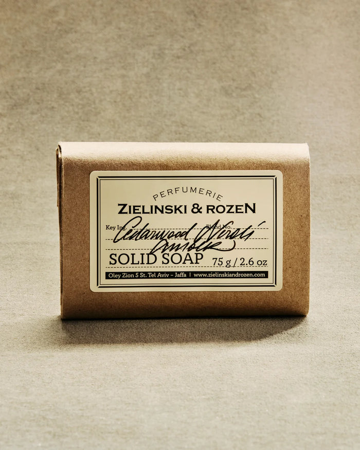 ZIELINSKI & ROZEN - SAVON SOLIDE 75 GR - CEDARWOOD, NEROLI, AMBER