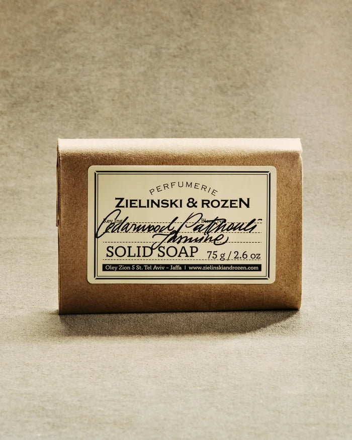 ZIELINSKI & ROZEN - SAVON SOLIDE 75 GR - CEDARWOOD, PATCHOULI, JASMINE