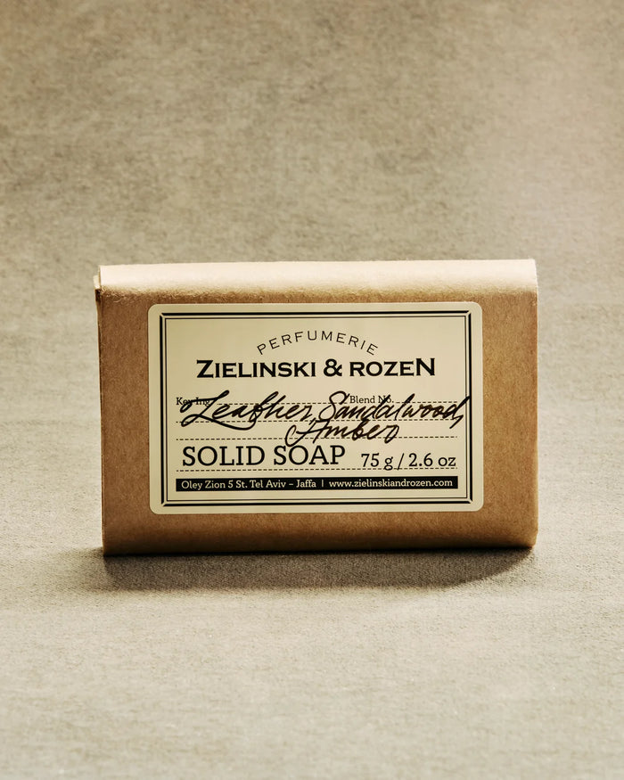 ZIELINSKI & ROZEN - SAVON SOLIDE 75 GR - LEATHER, SANDALWOOD, AMBER