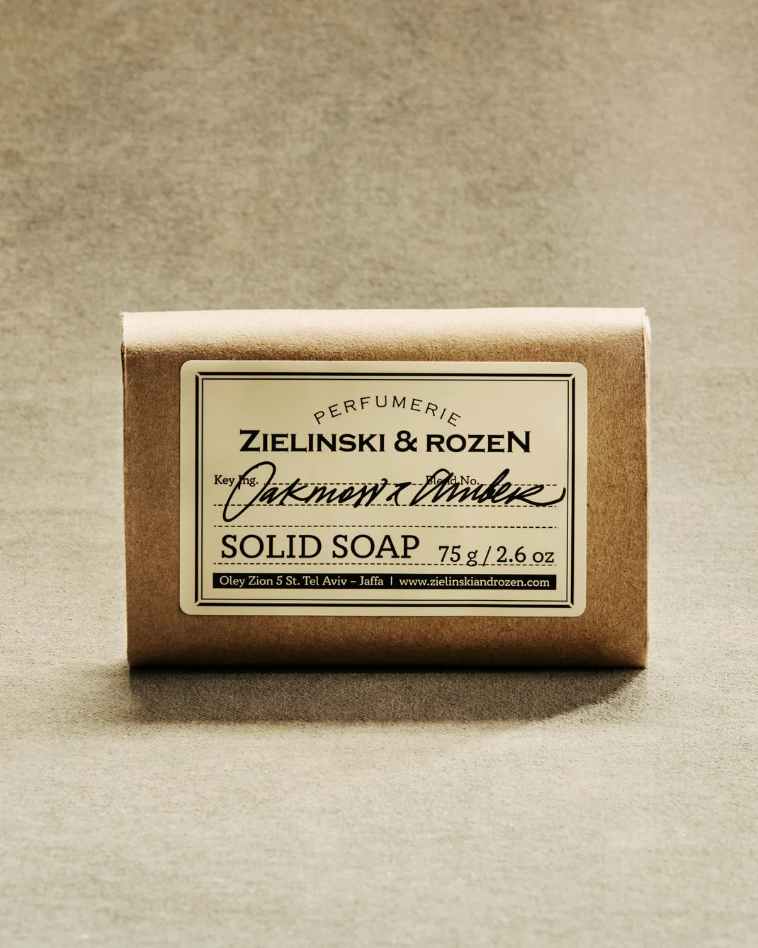 ZIELINSKI & ROZEN - SOLID SOAP 75 GR - OAKMOSS, AMBER
