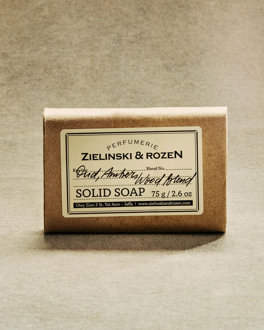 ZIELINSKI & ROZEN - SAVON SOLIDE 75 GR - OUD, AMBER, WOOD BLEND