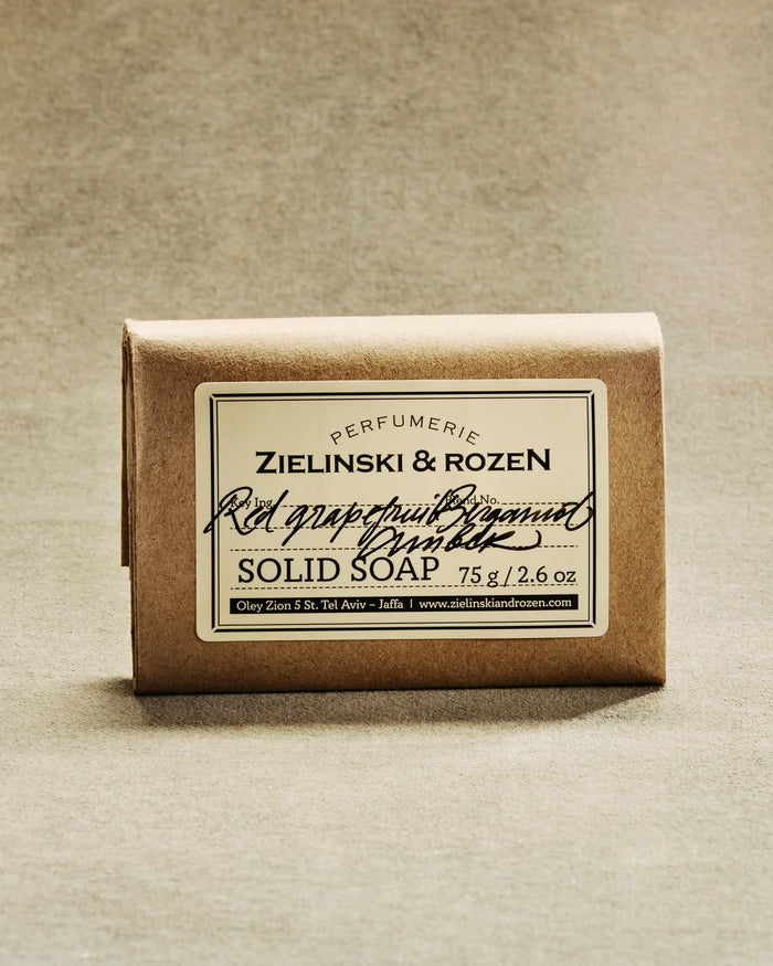ZIELINSKI & ROZEN - SAVON SOLIDE 75 GR - RED GRAPEFRUIT, BERGAMOT, AMBER
