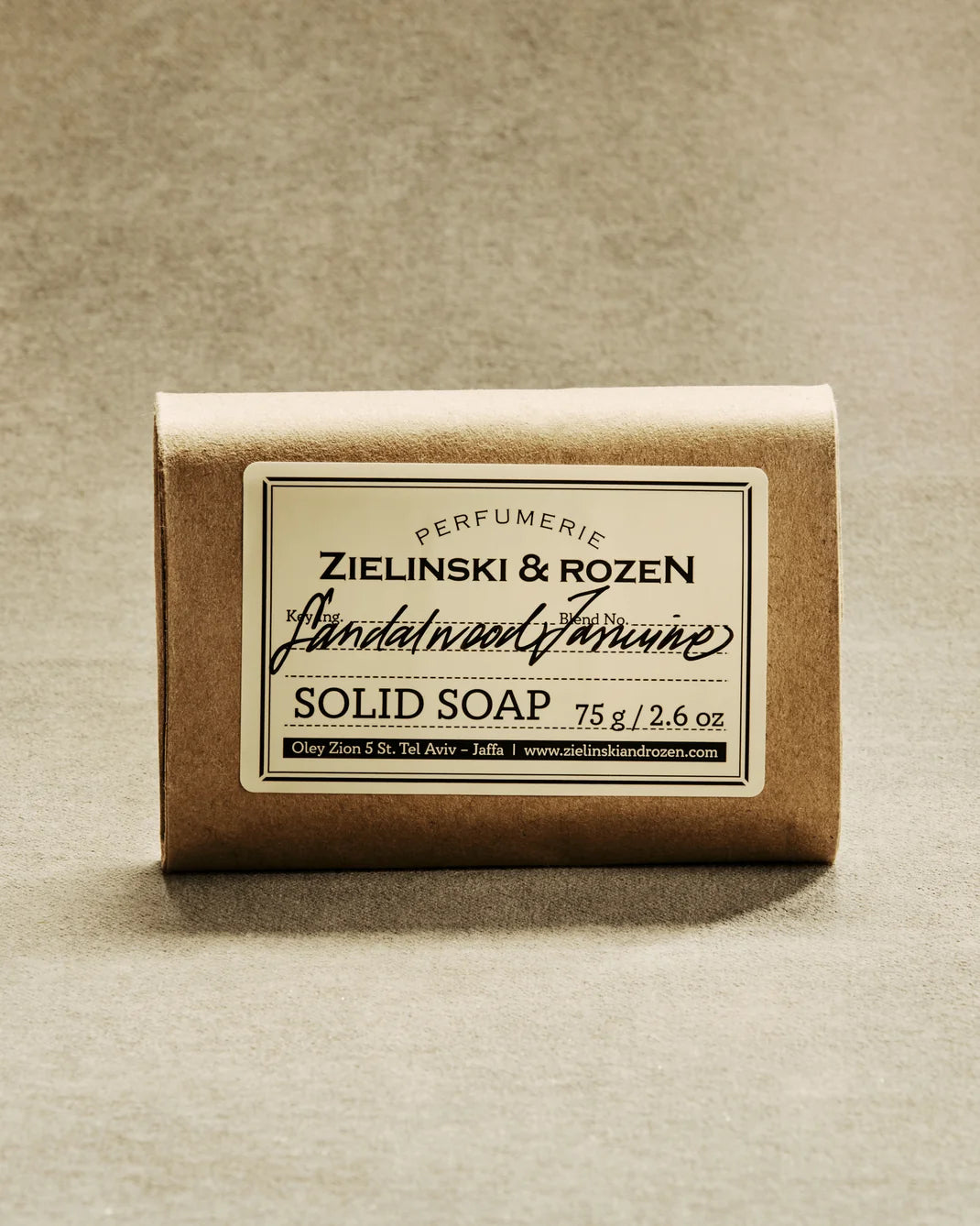 ZIELINSKI & ROZEN - SOLID SOAP 75 GR - SANDALWOOD, JASMINE