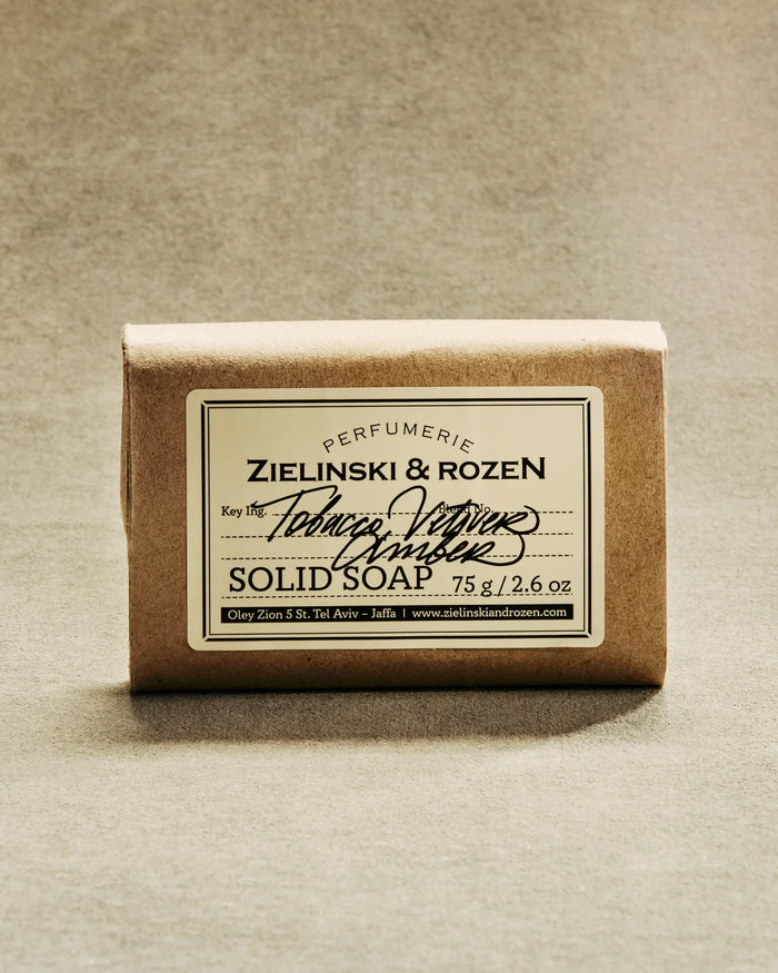 ZIELINSKI & ROZEN - SAVON SOLIDE 75 GR - TOBACCO, VETIVER, AMBER
