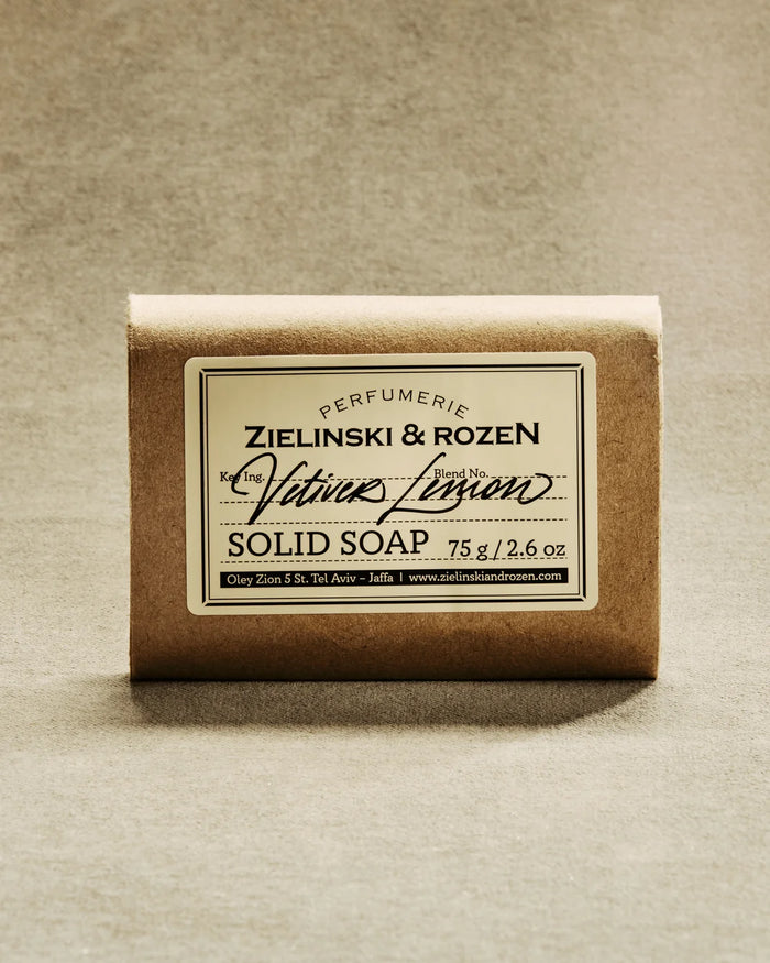 ZIELINSKI & ROZEN - SAVON SOLIDE 75 GR - VETIVER, LEMON