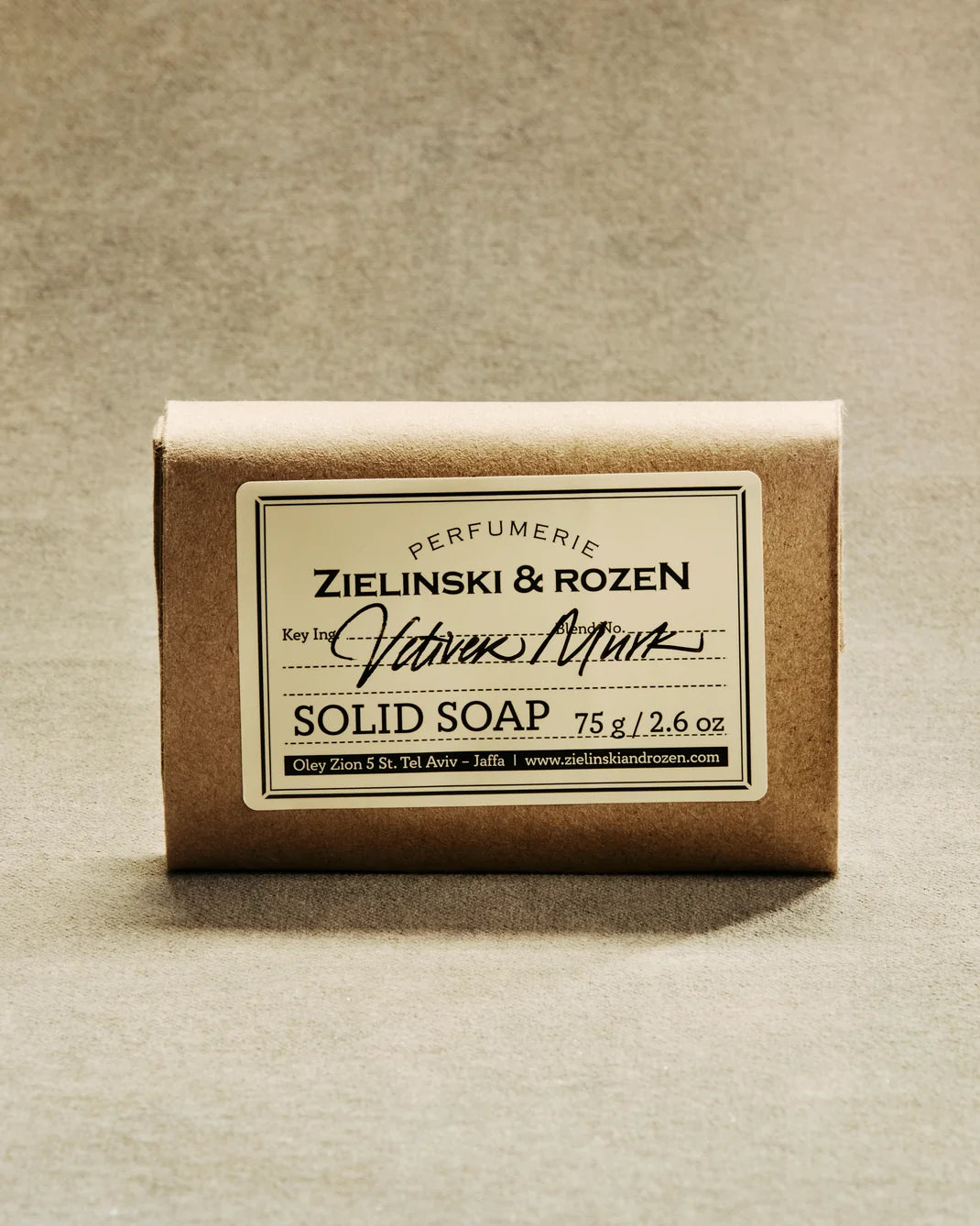 ZIELINSKI & ROZEN - SOLID SOAP 75 GR - VETIVER, MUSK