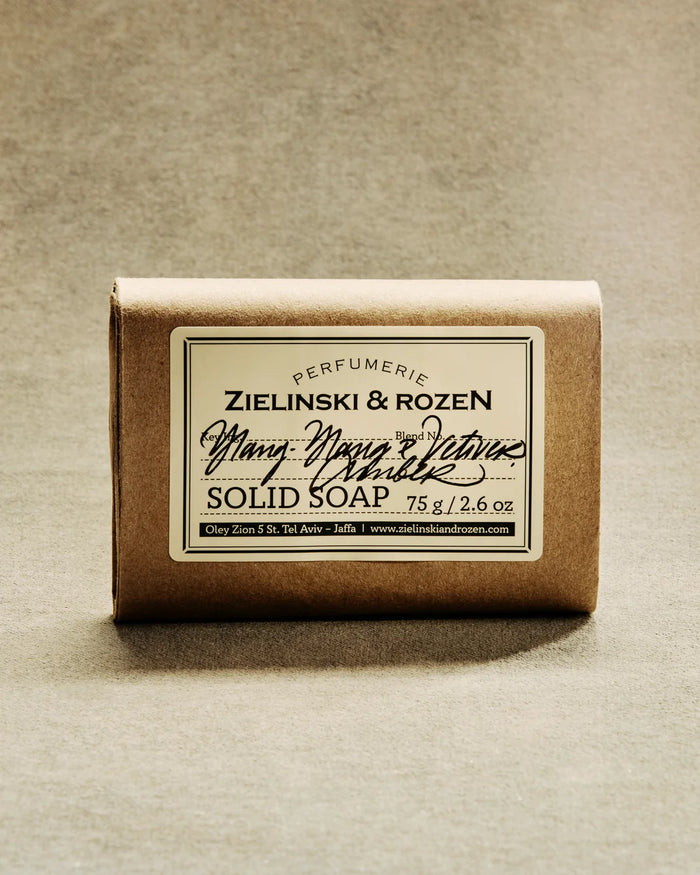 ZIELINSKI & ROZEN - SAVON SOLIDE 75 GR - YLANG YLANG, VETIVER, AMBER