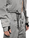 MINOAR - STELLAR TECH CROP JACKET, IN SILVER