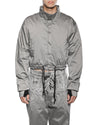 MINOAR - STELLAR TECH CROP JACKET, IN SILVER