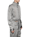 MINOAR - STELLAR TECH CROP JACKET, IN SILVER