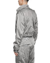 MINOAR - STELLAR TECH CROP JACKET, IN SILVER