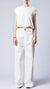 THOM KROM - ROUND NECK LOOSE FIT TOP WTS 510, IN OFF WHITE