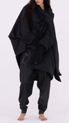 SANCTA MUERTE - MIDI DOWN JACKET SX05, IN BLACK