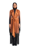 DSTM - ANATTA FRINGE KIMONO, IN OCHER