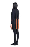 DSTM - ANATTA FRINGE NECKLACE, IN BLACK AND OCHER
