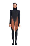 DSTM - ANATTA FRINGE NECKLACE, IN BLACK AND OCHER