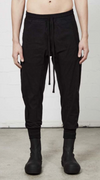Thom Krom - drop crotch trousers in black with 3D pocket