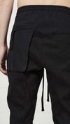 Thom Krom - drop crotch trousers in black with 3D pocket