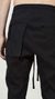 Thom Krom - drop crotch trousers in black with 3D pocket
