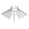 OBJECT AND DAWN - FREJA MODULAR CAPE W/ REMOVABLE CHAIN TASSELS IN SILVER